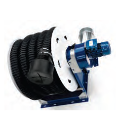 CARRETEL AUTOMÁTICO COM SISTEMA DE EXAUSTÃO DE GASES PARA AUTOMÓVEIS 180 W (0,25 CV)