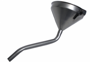 FUNIL DE METAL COM 2 CURVAS PARA USO GERAL